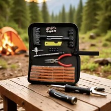 跨境热销42件套补胎组套盒电动车自行车汽车工具真空轮胎摩托批发