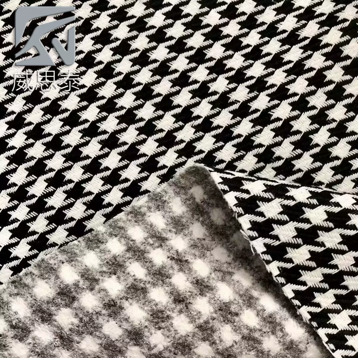 厂家特价直销加厚千鸟格沙发布料抱枕服装坐垫手工沙发布面料批发