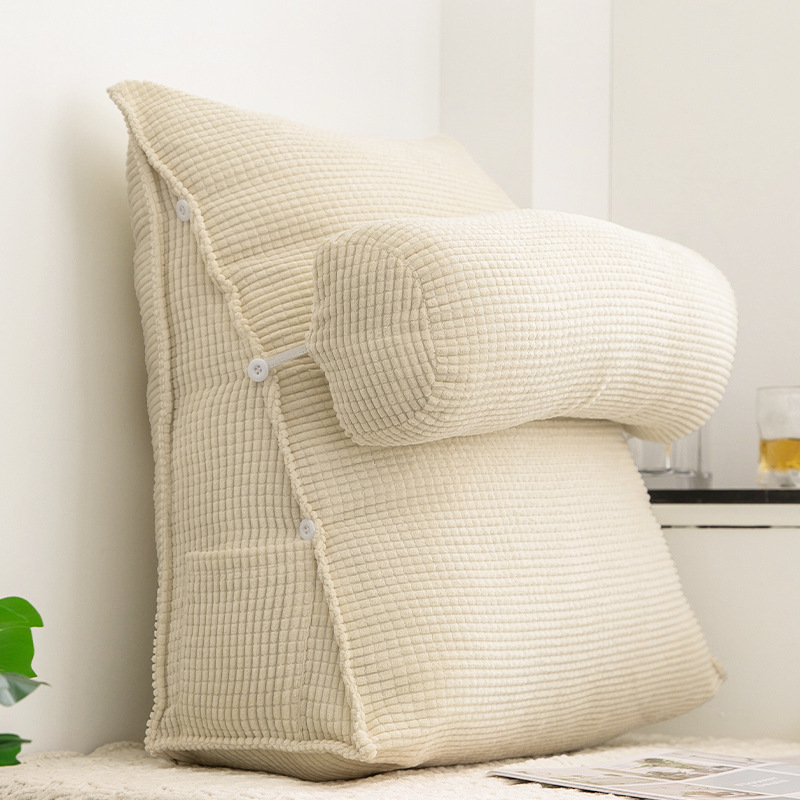 소파 베개 침대 옆 쿠션 부드러운 가방 요추 지원 사무실 허리 지원 앉아있는 유물 베이 창 등받이 이동식 및 세탁 가능