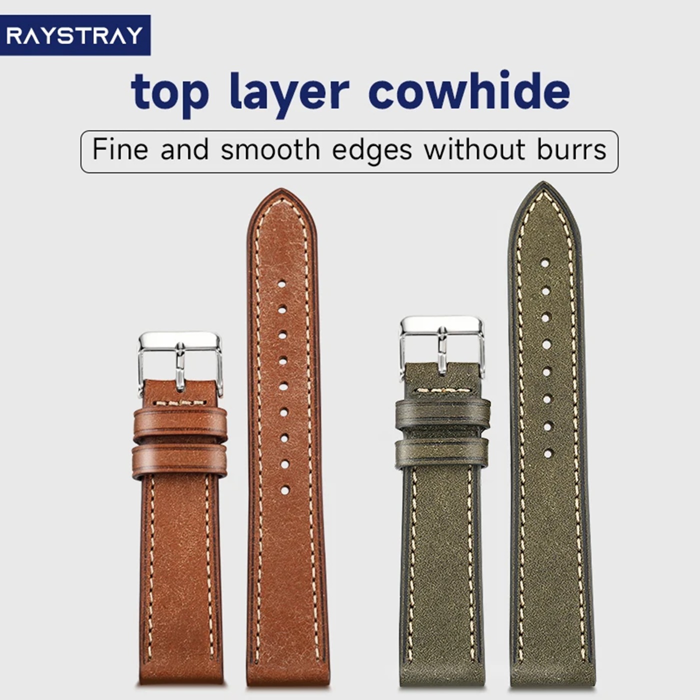 Handmade Italian Leather Watch Strap Pueblo Vintage Matte 18 19 20 21 22mm Genuine Leather for Men