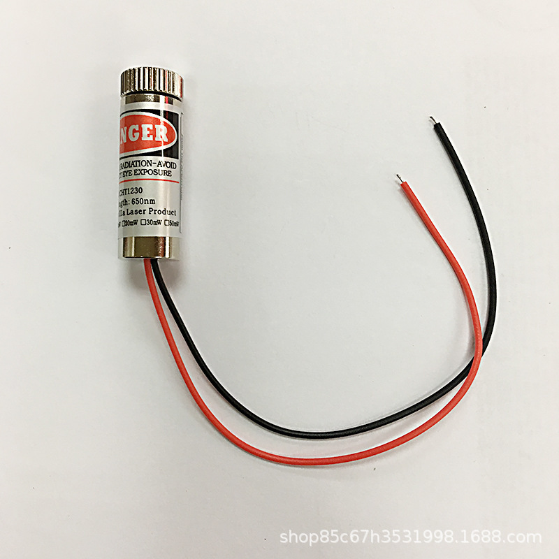 可调焦距 5mW红色点状激光头  工业激光模组激光管激光模组一字线