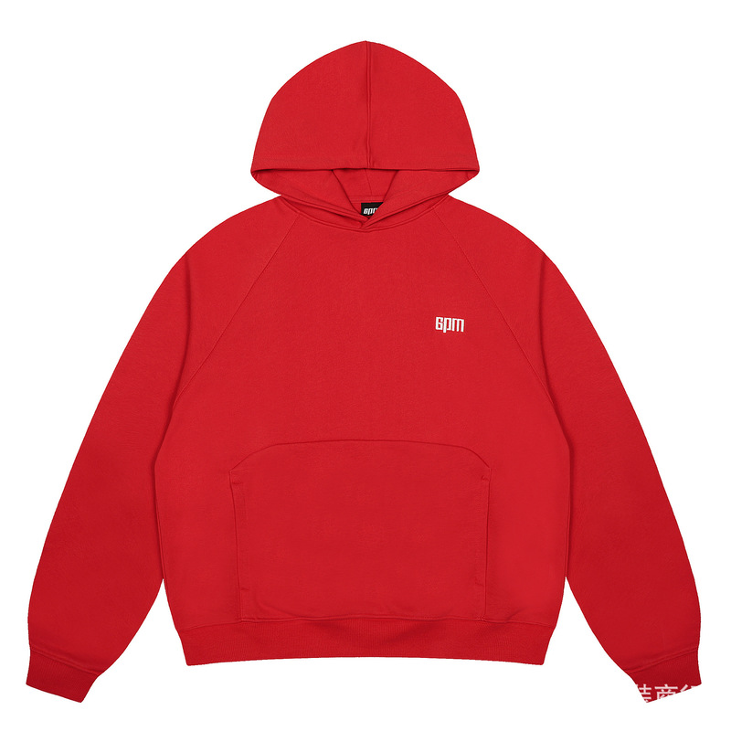 central cee同款6PM Tracksuit刺绣连帽卫衣欧美嘻哈宽松运动外套|undefined