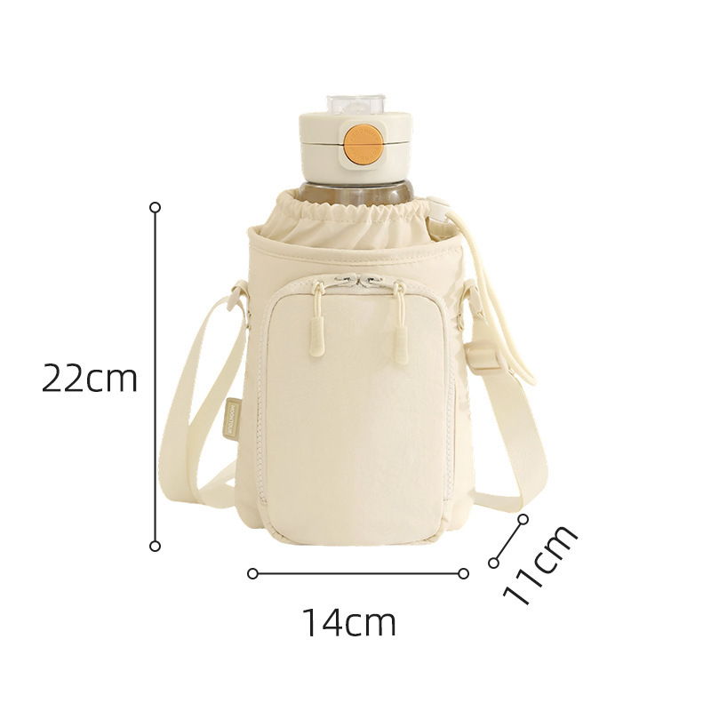 Yueman Casual Water Cup Crossbody Bag [Beige]