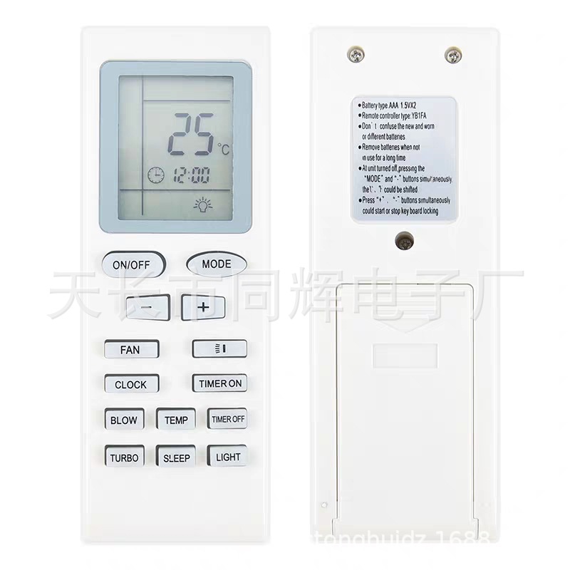 开利Carrier 约克夏普 格力空调遥控器 YB1FA Y