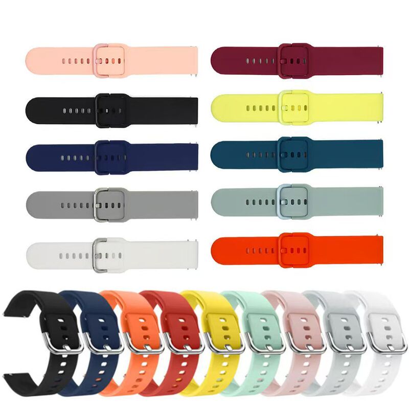 Qingtangfa Is Suitable for Samsung Galaxy Watch Active Bracelet Silicone Strap 20/22mm Silicone Strap