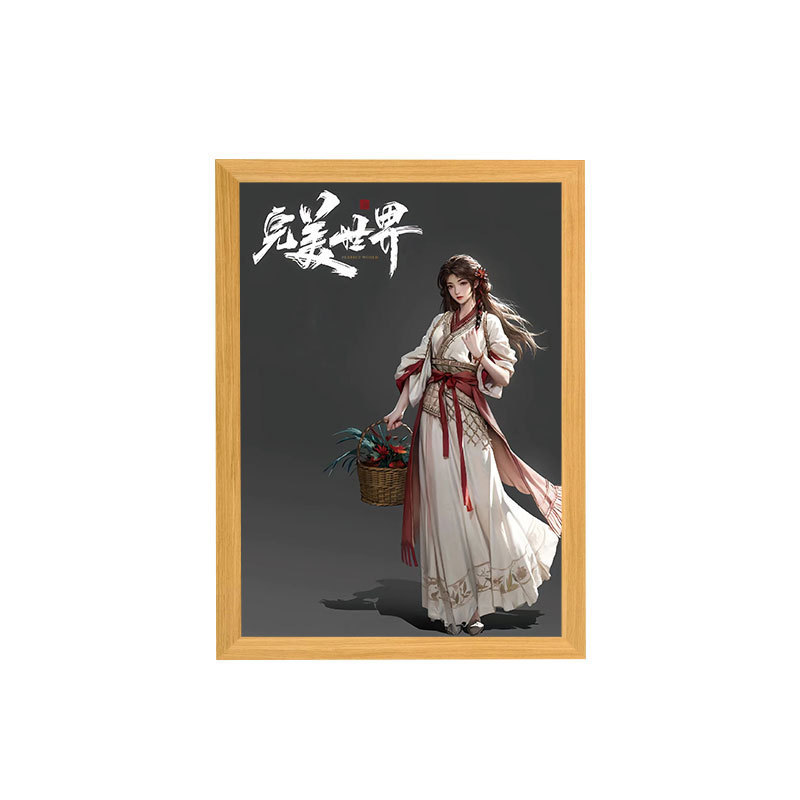 ディザトーンDIY創意フレーム画照明画置物両用鏡フレーム画完璧な世界火影包郵便|undefined