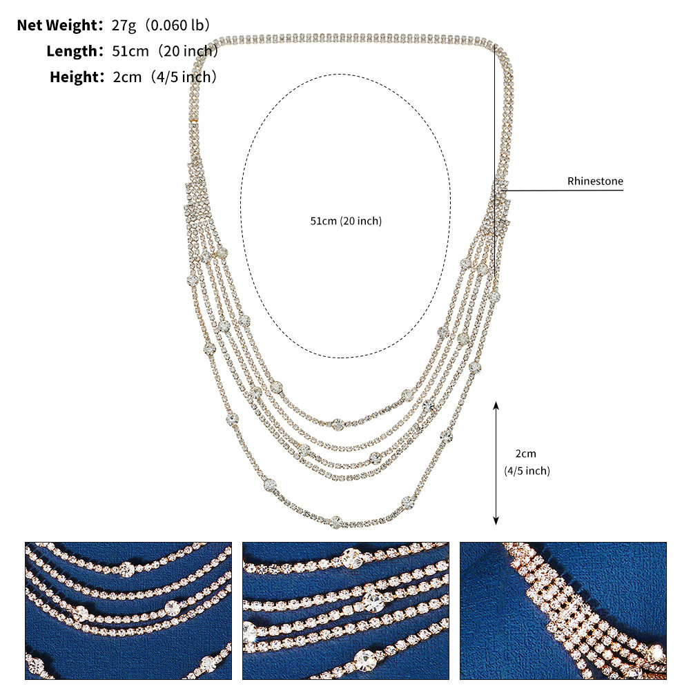 Ethnic Style Tassel Alloy Inlay Rhinestones Hair Band 1 Piece