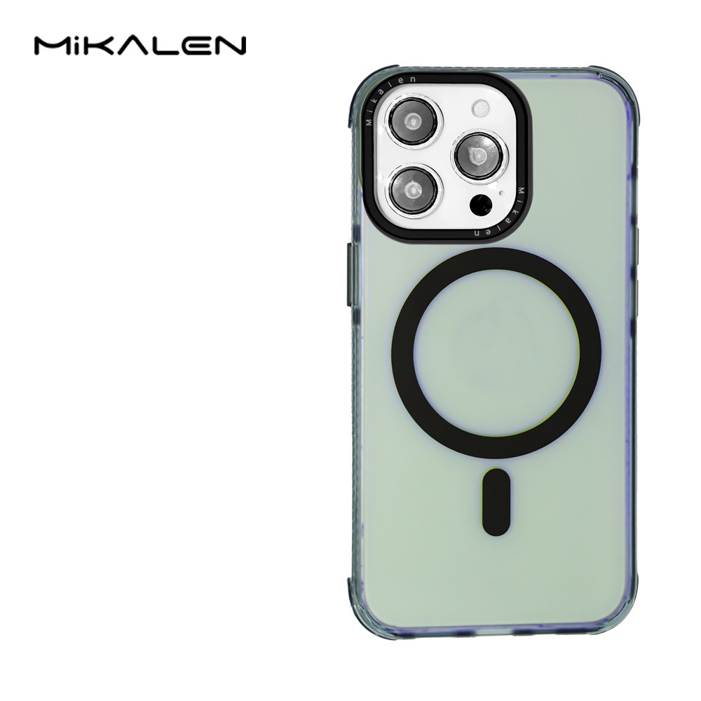 Apio magnético esmerilado de color caramelo simple para iPhone16ProMax Premium Sense 15 Funda para teléfono móvil 13 Apple 14 Mujer