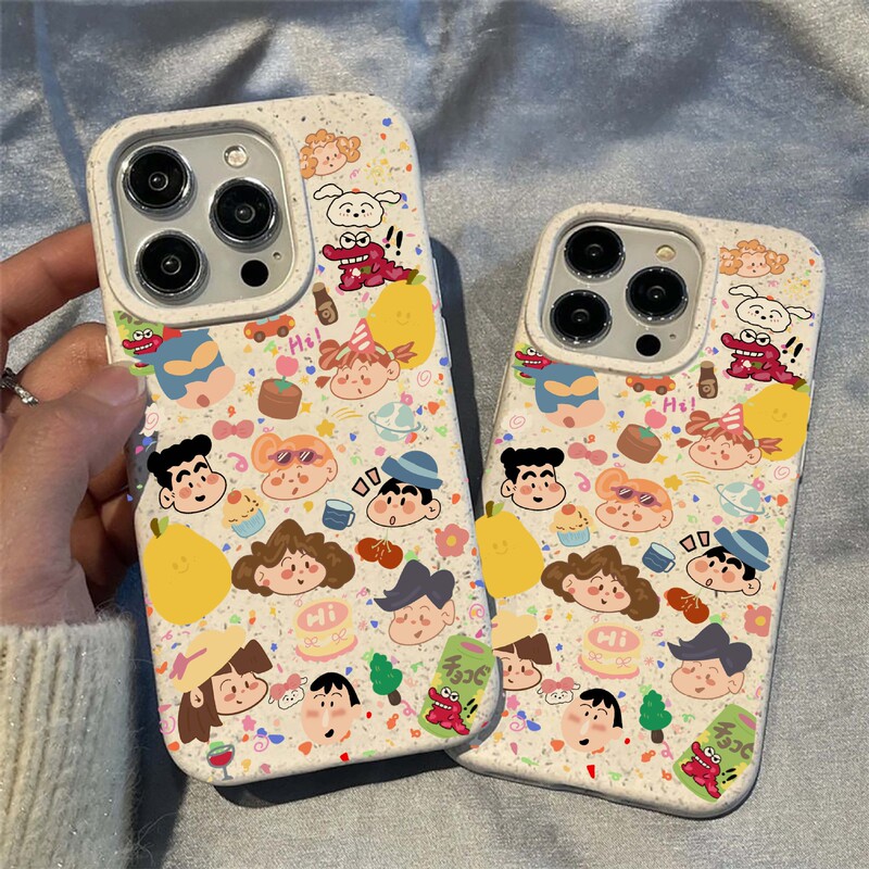 Cute graffiti crayon New Apple 14promax phone case iPhone13 cartoon 12 wheat shell 11 female xr Cute graffiti crayon New Apple 14promax phone case iPhone13 cartoon 12 wheat shell 11 female xr