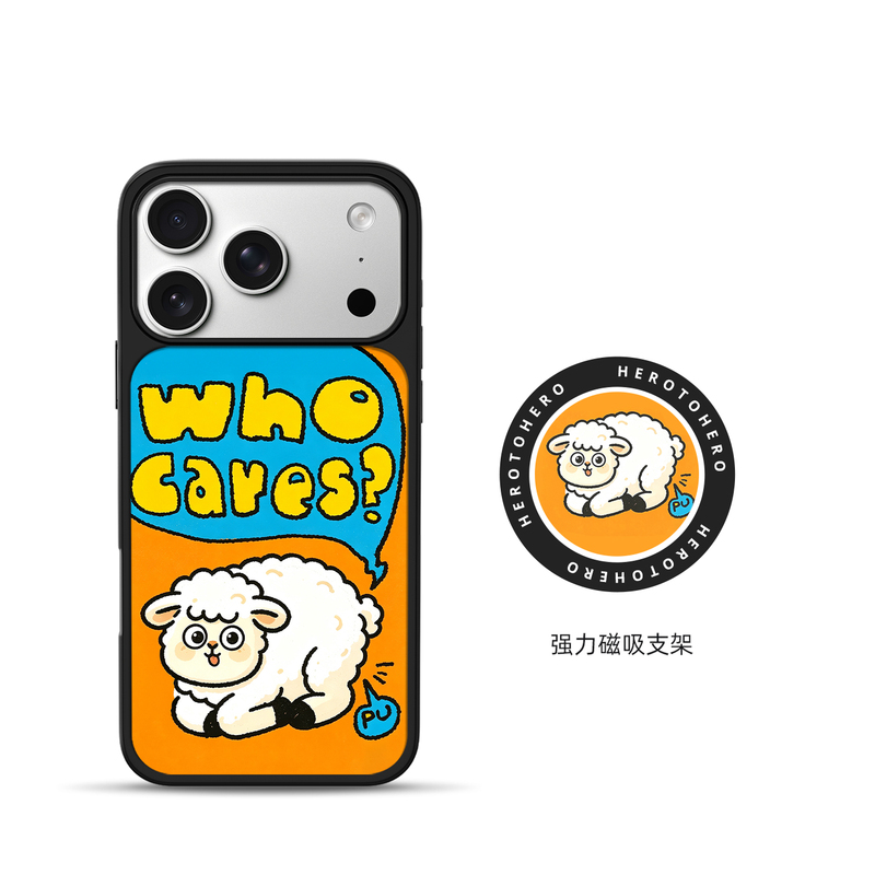 Farting Lamb phone case suitable for Apple and Xiaomi, magnetic for iPhone 17 Pro Max, new original design for iPhone 16, 15, 18