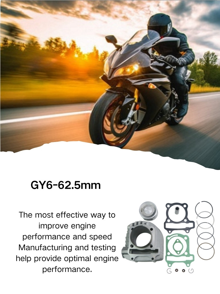 Atv200 Model Cross-Border Motorcycle Gy6 200 Haomai 200 Motorcycle Cylinder 62.5mm Piston Kit