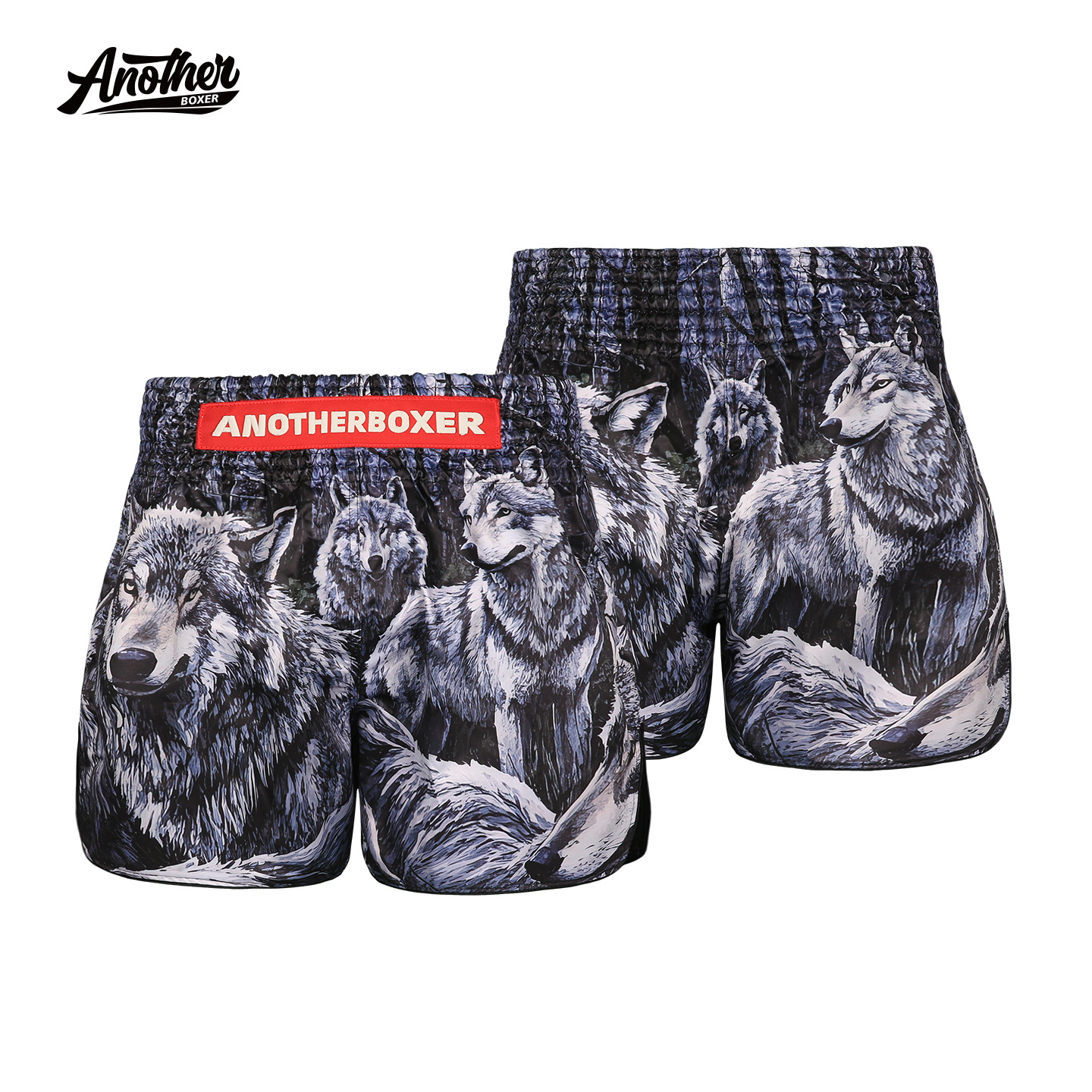 ANOTHERBOXER new wolf pack fighting shorts, designed for Muay Thai, UFC, and boxing, suitable for both men and women