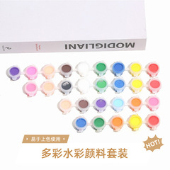 水彩絵の具バッチ12色3ml六連体12連顔料石膏人形塗装美術絵画diy絵の具