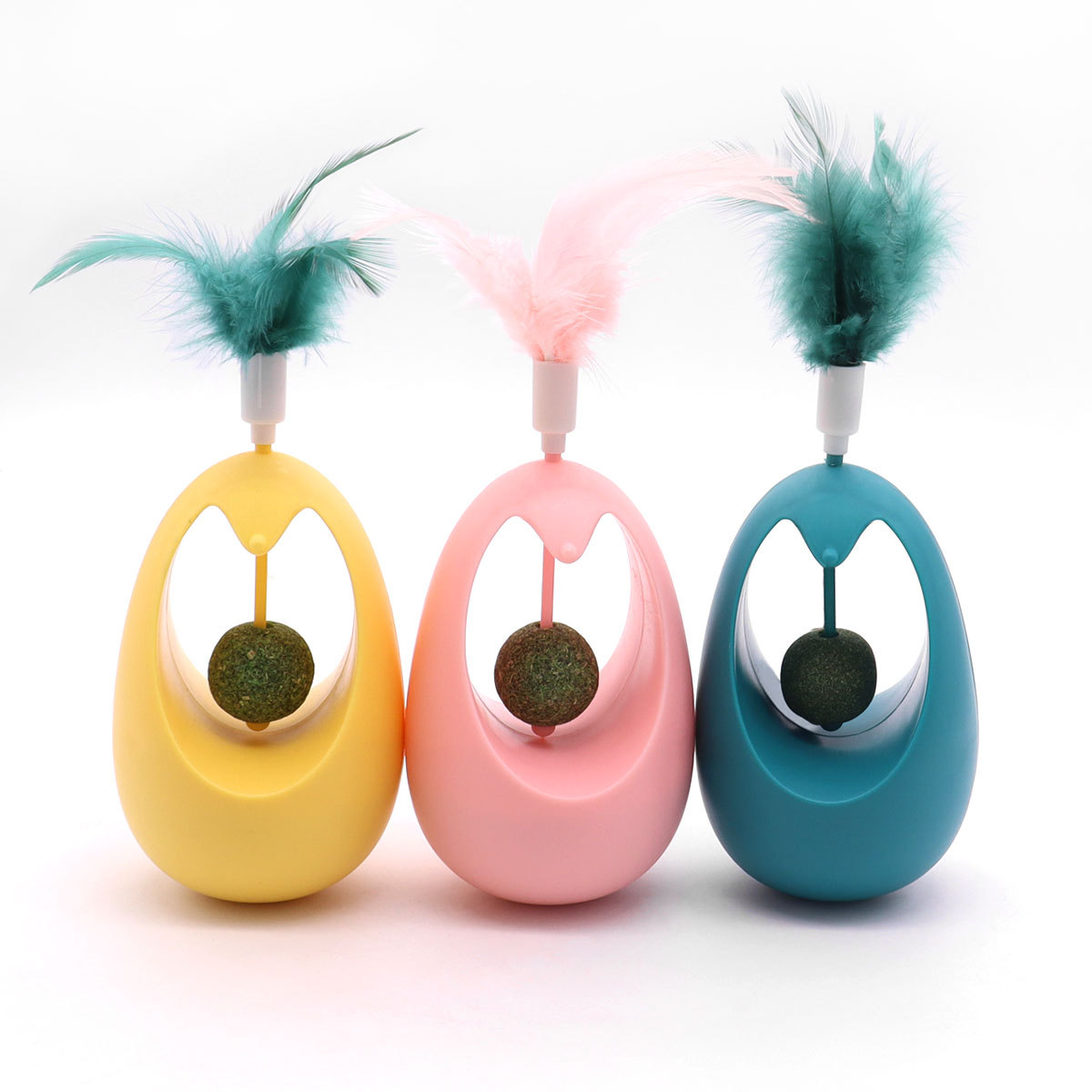 Juguetes para gatos, plumas que alivian el aburrimiento, palo para gatos, vaso, juguetes para gatos con bolas de menta, molares para gatos, suministros para mascotas