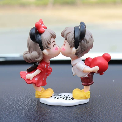 Car ornaments Car Couple Ornaments Car - mickey-couple-with-negative-with-4-non-trace-glue