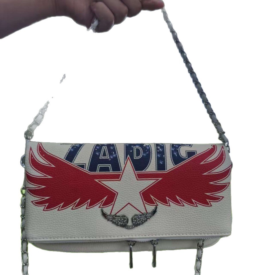 zv transfronterizo impresión inglesa damas de cuero PU cremallera larga multi-tarjeta de mano para llevar dinero brazo de ala taladro caliente