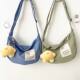 Japanese ins Korean Artistic Canvas Small Bag Women's Harajuku Port-style ulzzang Crossbody Bag Student Dumpling Bag Trendy