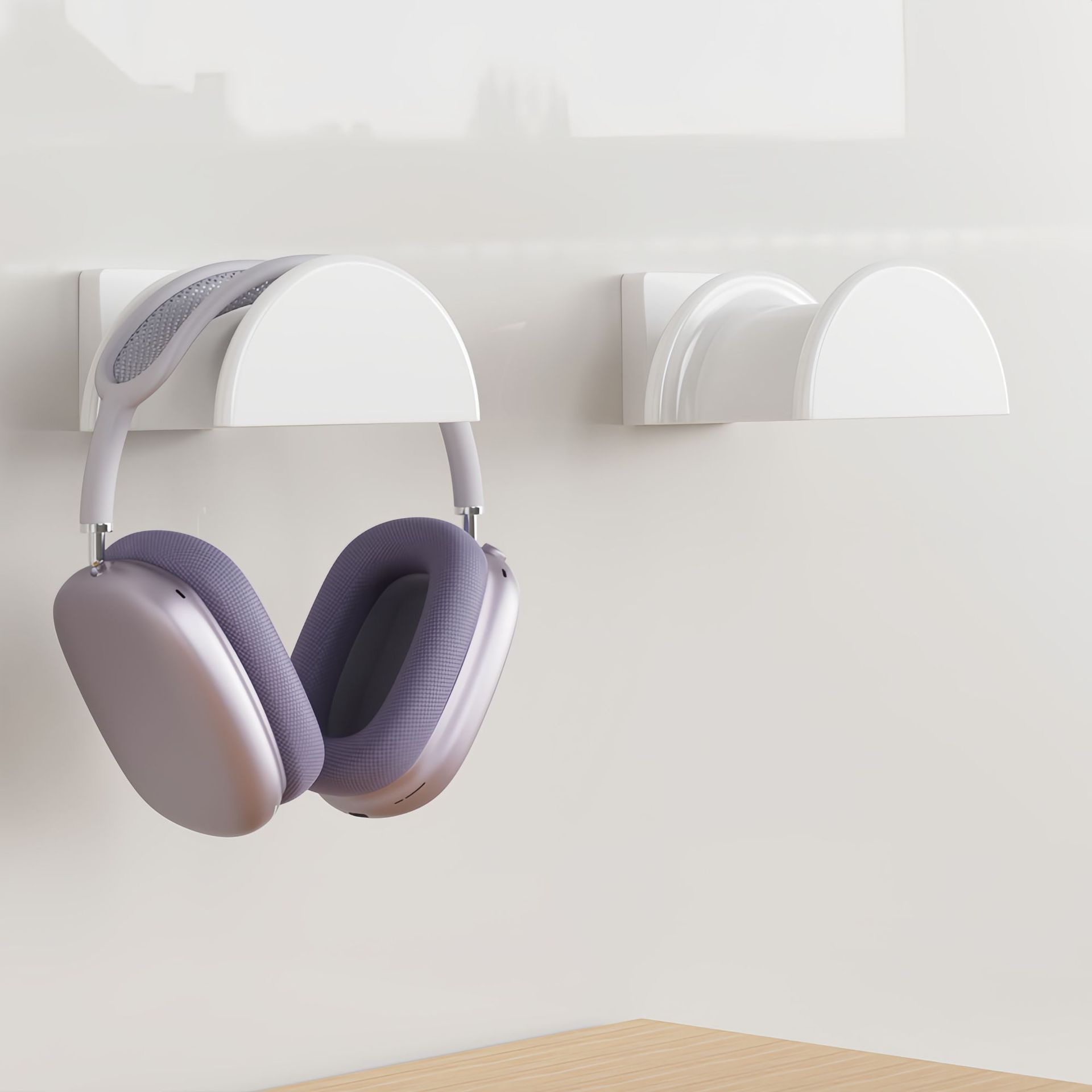 Soporte de auriculares de computadora, gancho de auriculares, auriculares, gancho de almacenamiento, dormitorio de estudiantes sin perforación y pegado en la pared
