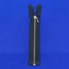 Black fabric edge silver teeth 5cm