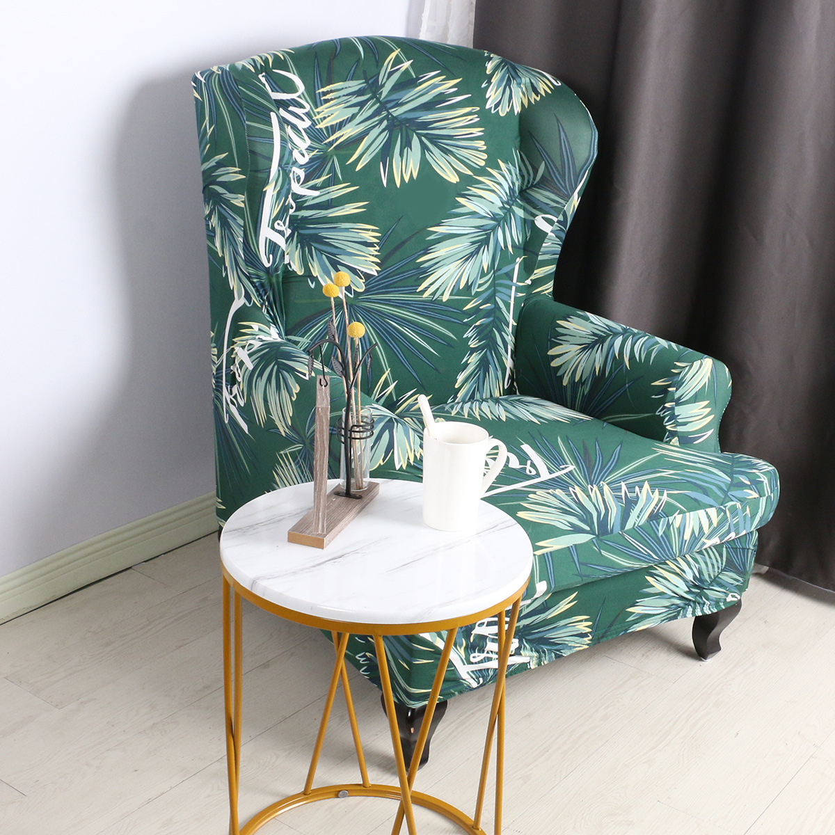 Cross-border impresión elástica Tigre cubierta de la silla cubierta de todo incluido de un solo Ala cubierta trasera del sofá cubierta del tigre sijiameng americano