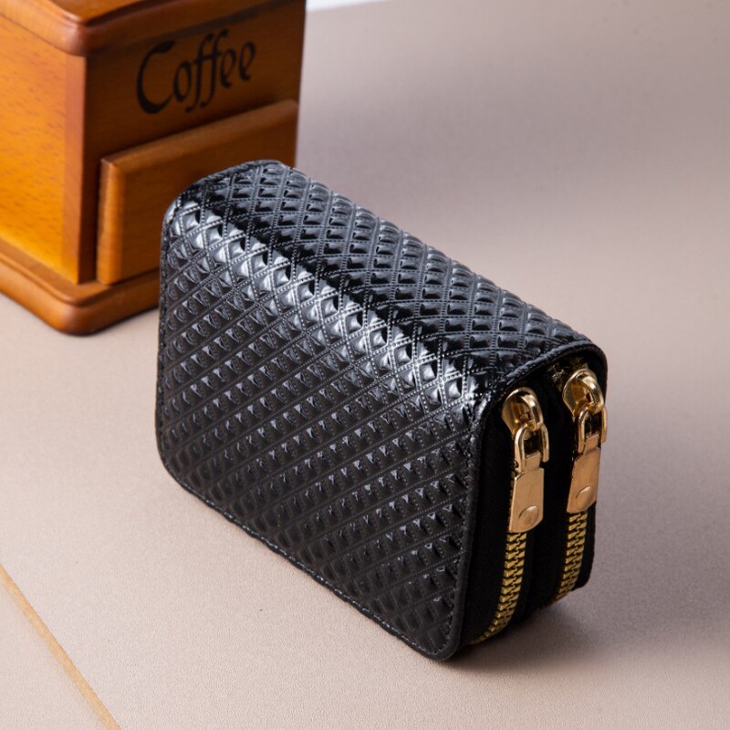 New Leopard Print Multi-Card Slot Accordion Card Holder Women's Coin Purse Id Holder Card Case Multi-Card Slot Zipper Cross-Border