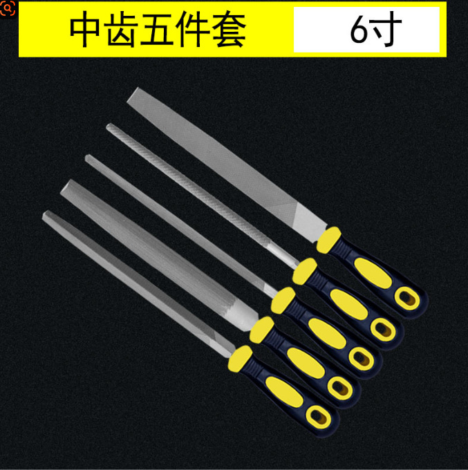 File, woodworking metal polishing tool, gear fitter, 6-12 inch flat round file, triangular file, hig