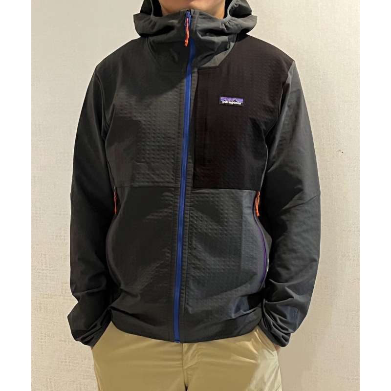 Pata Techface Hoody Sports Outdoor Windproof Soft Shell Hooded Zipper Tops Cardigan Top