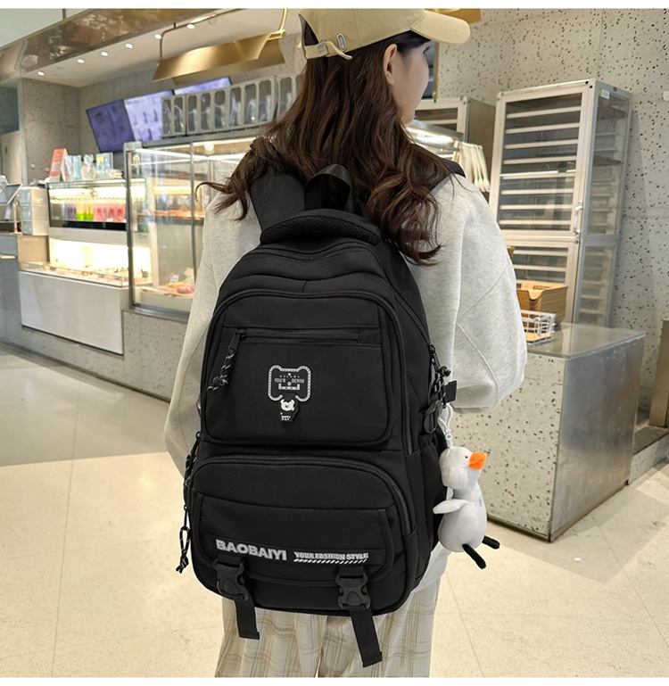 Exquisite schoolbag, large-capacity lightweight backpack for both men and women, backpack for 2024 junior high school, senior high school and college students, for commuting undefined