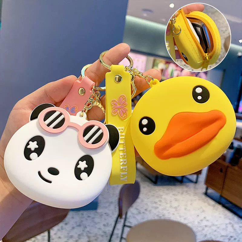 B.Duck, креативный кошелек, чехол для ключей, кулон-ключница, наушники, сумка для снаряжения, аксессуар для рюкзака для любимого, рюкзачный аксессуар, с маленькими медведями, bluetooth