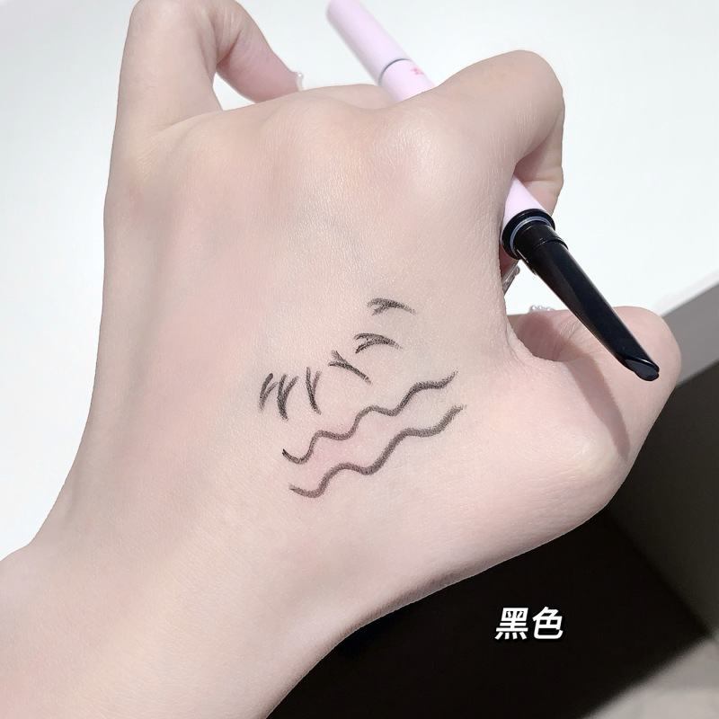 QXQY双头眼线胶笔防水防汗不脱妆不易晕染一笔二用卧蚕笔跨境美妆|undefined