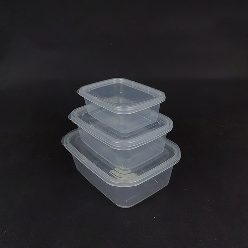 Rectangular transparent food storage container, microwave-safe food storage container, moxibustion packaging box, freezer fridge storage container