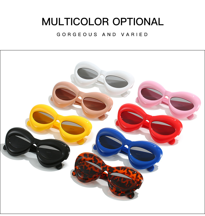 Hip-hop Solid Color Ac Special-shaped Mirror Full Frame Women's Sunglasses display picture 3
