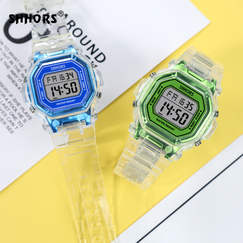 SHHORS Electronic transparent universal watch for men and women
