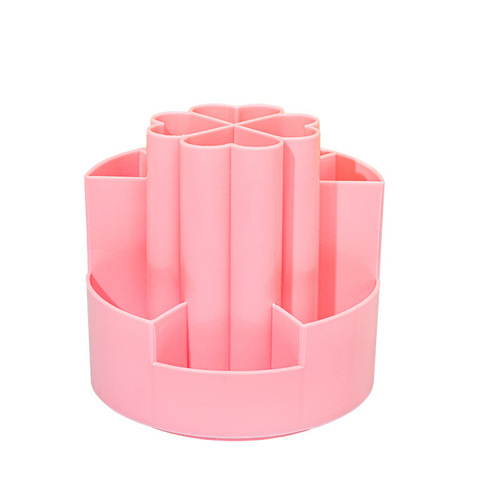 Chengyouxue Creative Four-leaf Clover Rotating Pen Holder Large Capacity Desktop Multi-Function Storage Box Simple Office Pen Holder