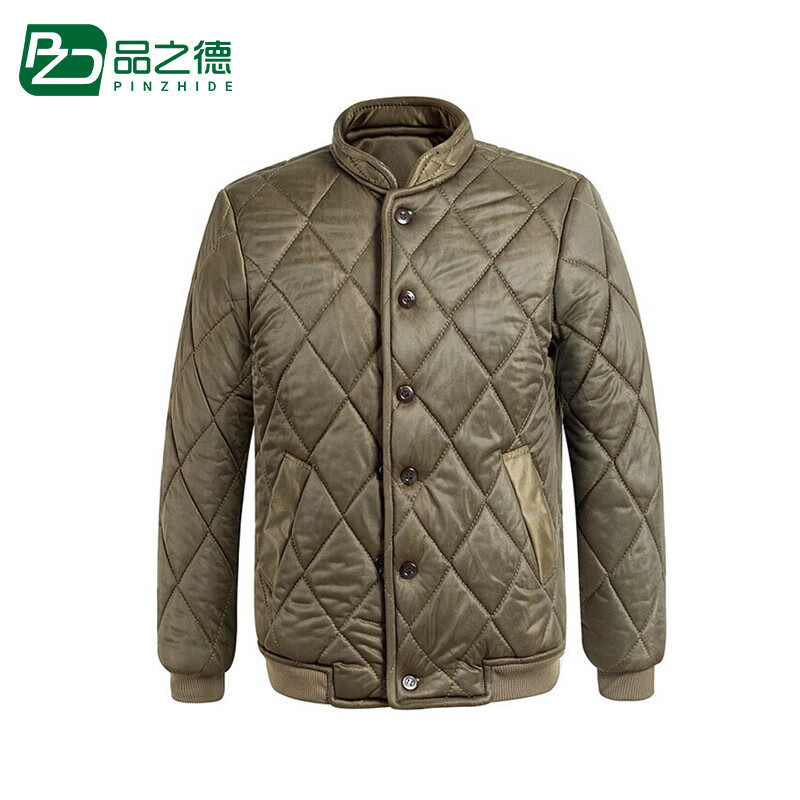 品之德 加厚保暖棉衣棉袄棉服冬季加厚防寒保暖 棕色棉衣 175（10