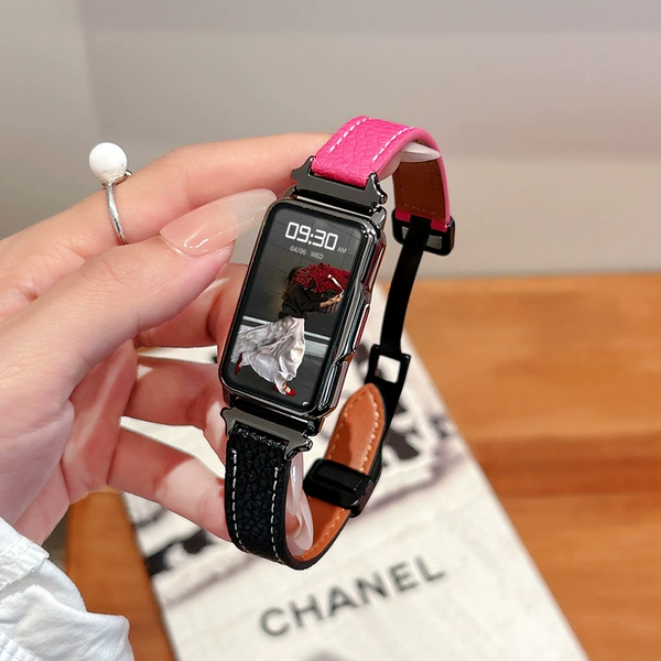 Double-paired belt-pink ink