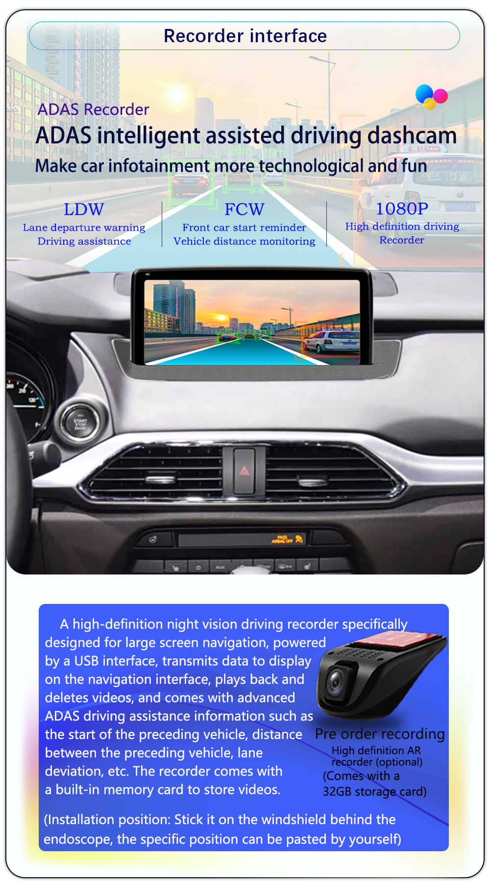 Suitable for 16-21 Models 10.25inch Mazda Cx-9 Dual-System Modified Central Control 8-Core Android Large-Screen Navigator