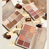 xixi Eyeshadow palette, nude milk tea, matte universal eye shadow, 7 colors, earth tones