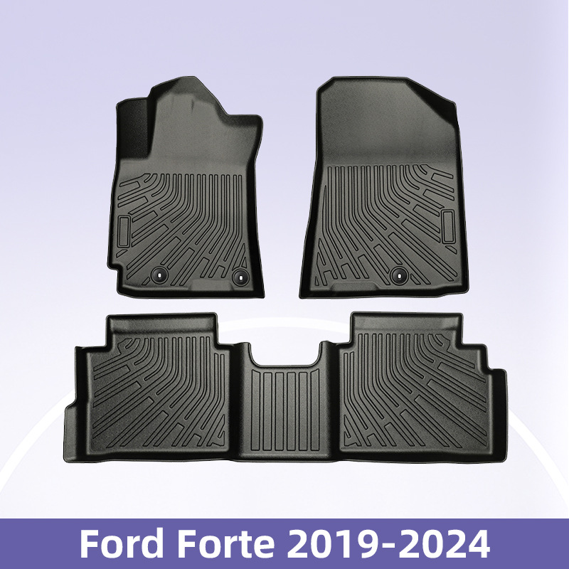 Aplicable a Ford Forte2019 - 2024 3D todo el tiempo TPE almohadilla de pie de automóvil cojín de colateral