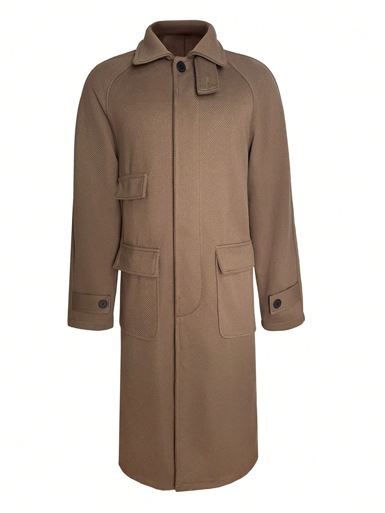 Otoño y invierno de 2025 ropa de hombre transfronteriza europea y americana chaqueta de lana larga abrigo de lana Amazon temu abrigo