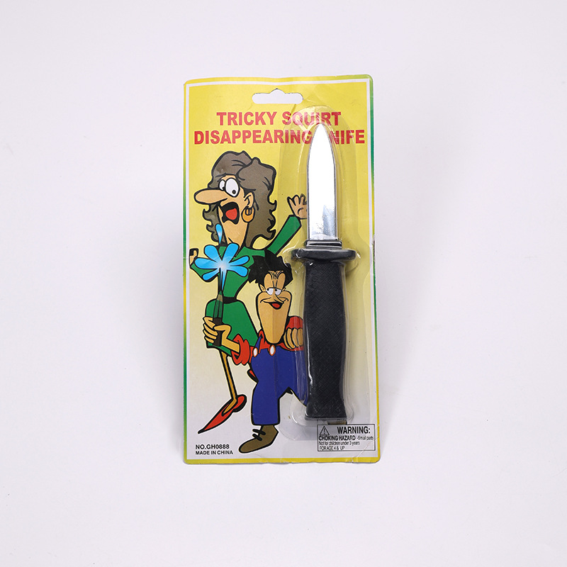 Prank Toy Telescoping Bayonet Prank Retractable Knife Fake Knife Gag Toy Adult Performance Prop Prank Prop