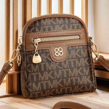 女包2025新款女士单肩包简约斜挎包中年妈妈双层手机包百搭零钱包