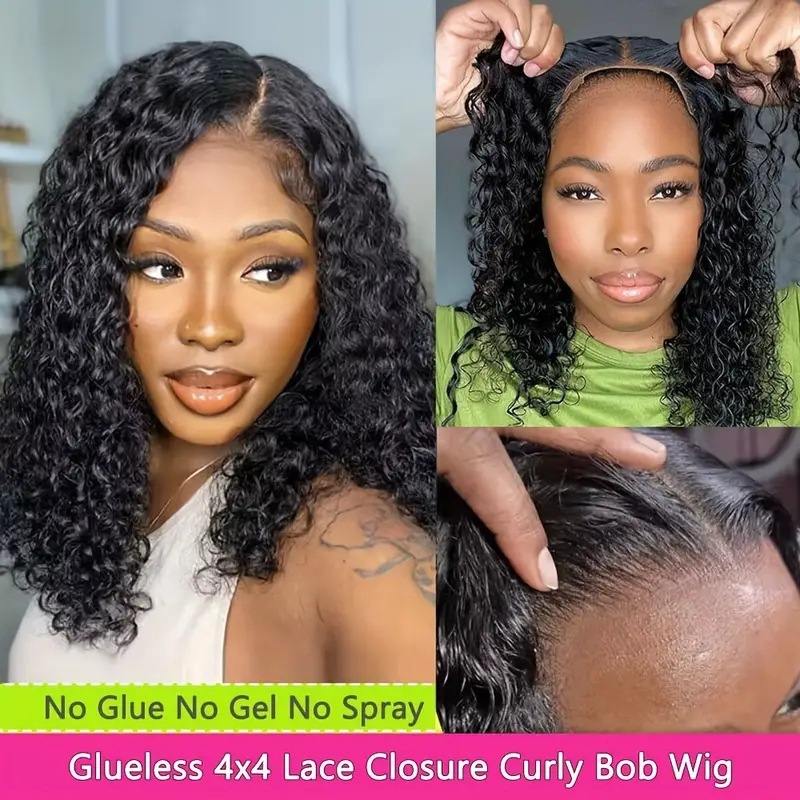 Amazon transfronterizo de encaje pequeño cabello rizado nuevo cabello rizado corto para mujeres esponjoso estilo natural cabello completo