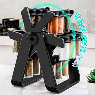 Ħ��݆���D�{ζ�܎�18�޲����{��ƿ���b���Ϲ�Spice Rack Set