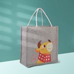 Ридикюль холст Корейский могут купить материал сумки лен подарок мультфильм животных Ваго логотип сделанный на заказ