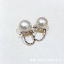 S925银配件 精工水桶耳圈     参考配珠9-10，10-11mm珠 不含珠