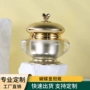 亚克力定制双层金色膏霜瓶