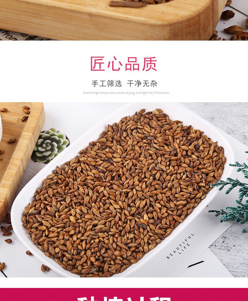 Roasted Barley Tea Da Mai Cha 500g Dried Roasted Barley Grains for Daily Herbal Brewing quality and texture