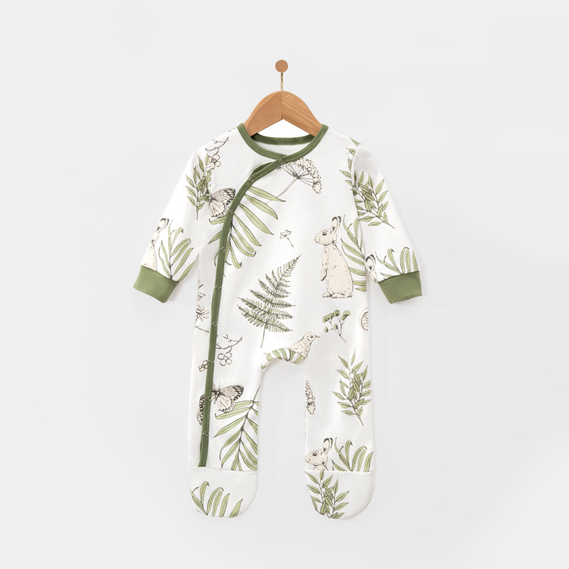 Comercio exterior, ropa de manga larga para bebés, ropa de botón de primavera y otoño, ropa de escalada de Amazon al por mayor.