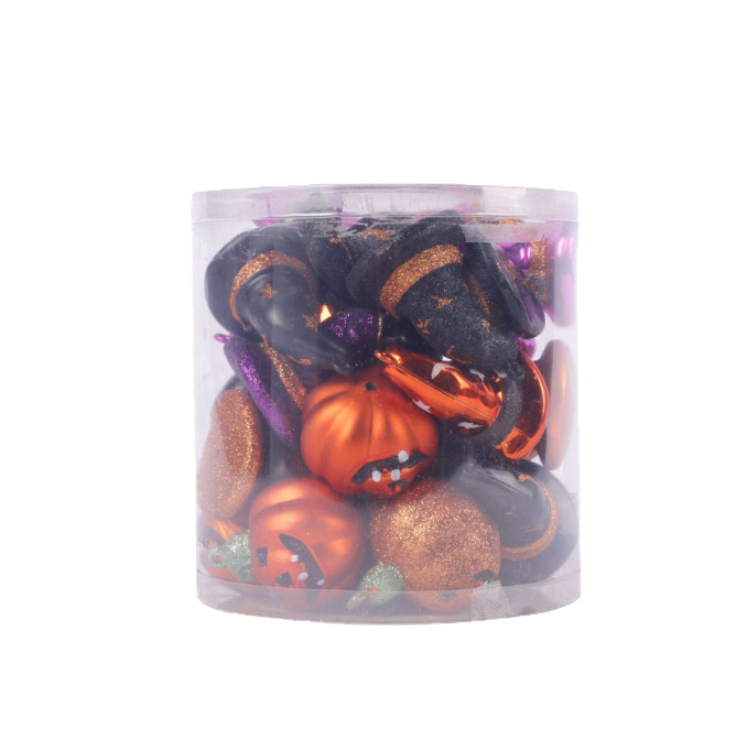 27 unids Halloween árbol adornos decoración traje calabaza bruja sombrero colgante interior y exterior decoración colgando en Halloween árbol